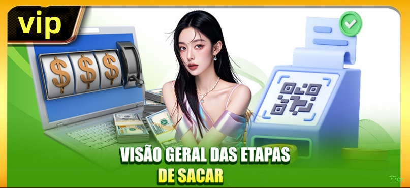 Ganhar e sacar na 77qq